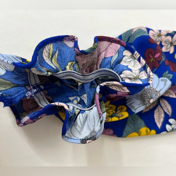 BCBG Square neck swing dress NWT blue combo Size 8 - Picture 5 of 10